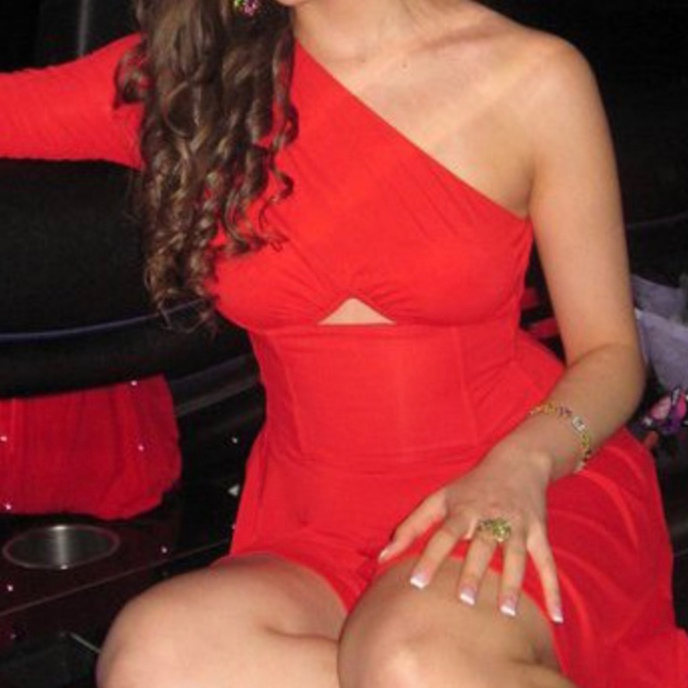 VERSACE VERSUS One Shoulder Party Dress Sz 40 - Picture 5 of 6